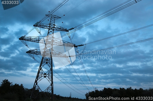 Image of Electric line high voltage