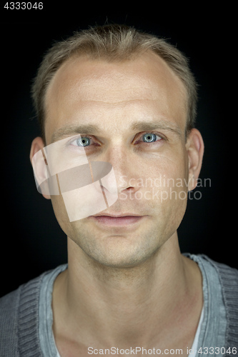 Image of male portrait with a ring light