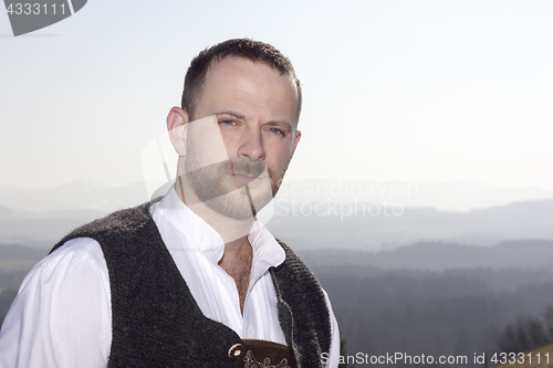 Image of bavarian tradition man portrait