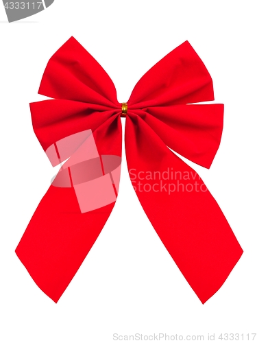 Image of Christmas bow on white