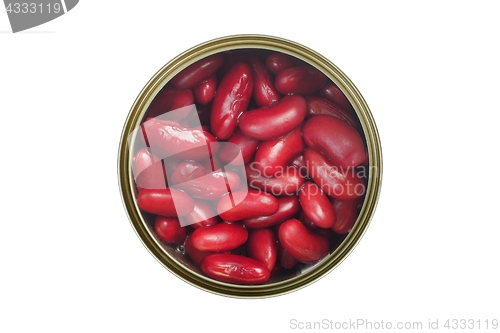 Image of Canned red bean on white