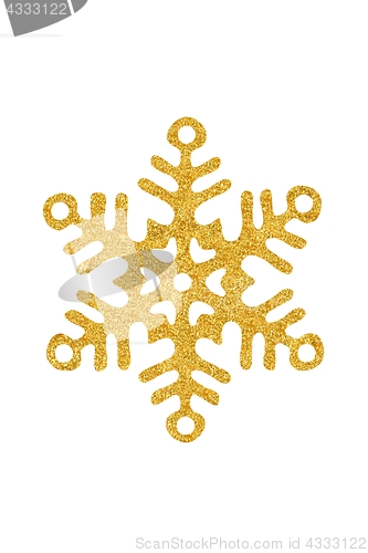 Image of Christmas snowflake on white