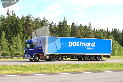 Image of Scania Truck for Postnord Logistics Transport