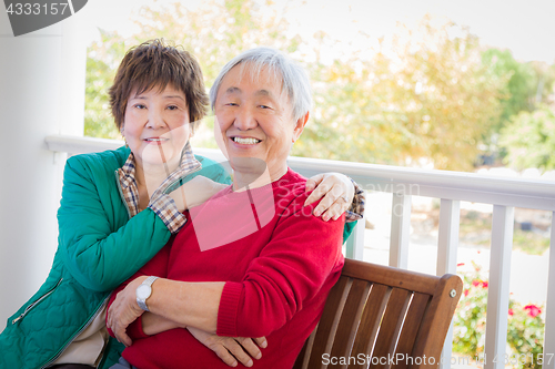 Image of Happy Senior Adult Chinese Couple Portrait