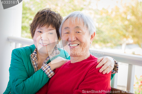 Image of Happy Senior Adult Chinese Couple Portrait