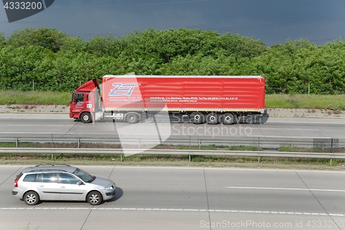 Image of Truck on the highway