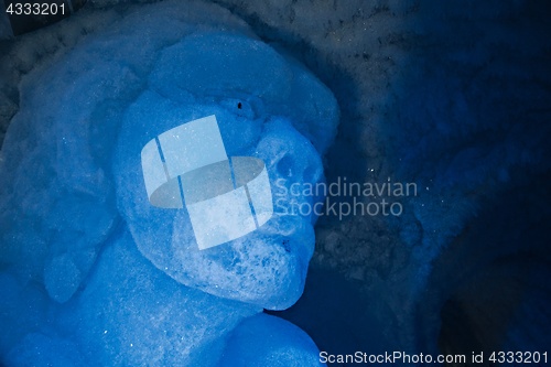 Image of Ice sculptures in an ice cave