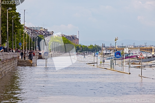 Image of Flooded Budapest Street