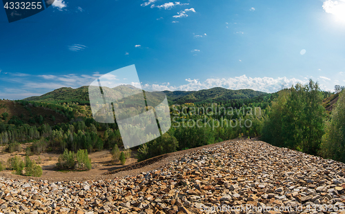 Image of Big mountain from stones