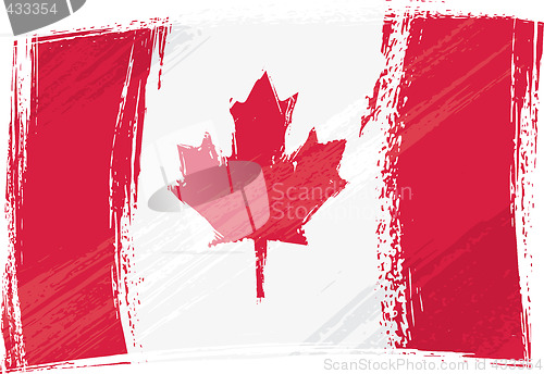 Image of Grunge Canada flag