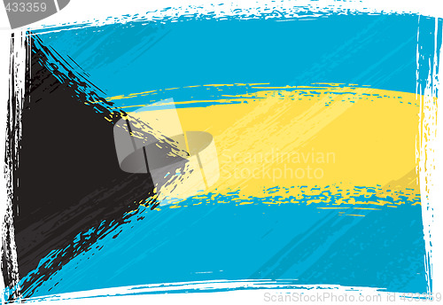 Image of Grunge Bahamas flag