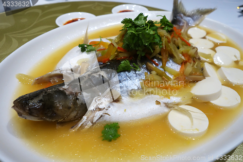 Image of Patin silver catfish steamed with chinese style