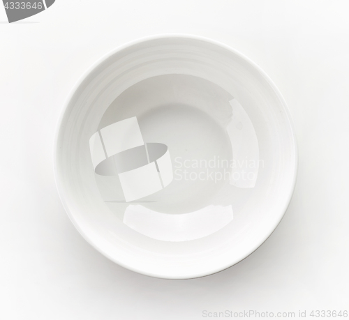 Image of empty white bowl