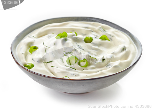 Image of Bowl of sour cream sauce