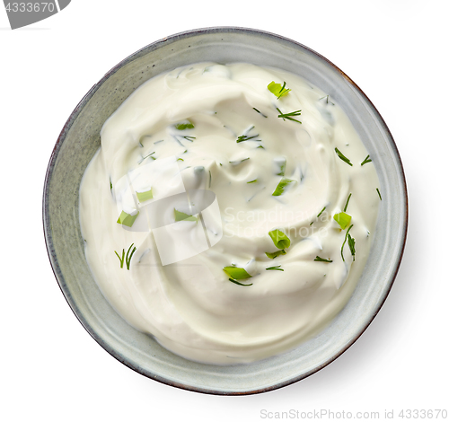 Image of Bowl of sour cream sauce