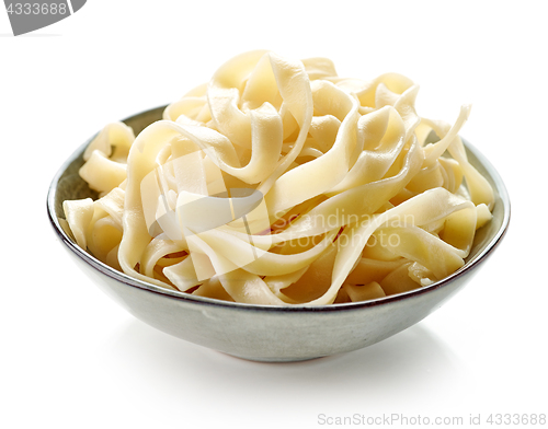 Image of Bowl of boiled egg noodles