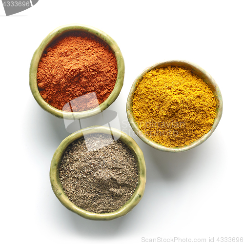 Image of Bowls of various spices