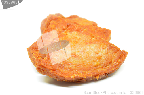 Image of Pan fried slices of luncheon meat