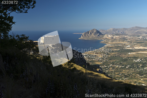 Image of Monte Cofano (Mount Cofano) in Sicily, Italy