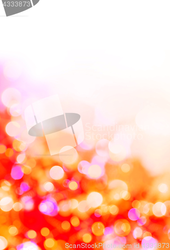 Image of defocused background of Christmas lights