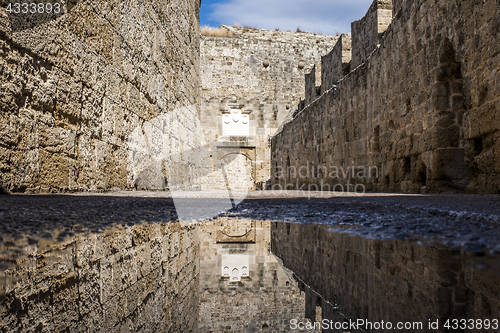 Image of The old town of Rhodes in Greece
