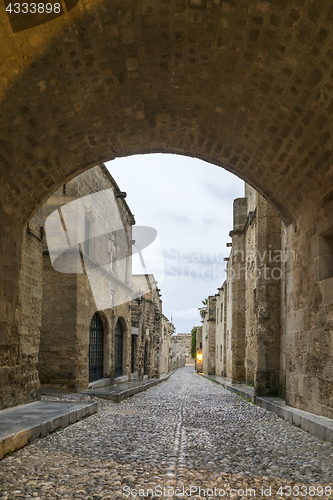 Image of The old town of Rhodes in Greece