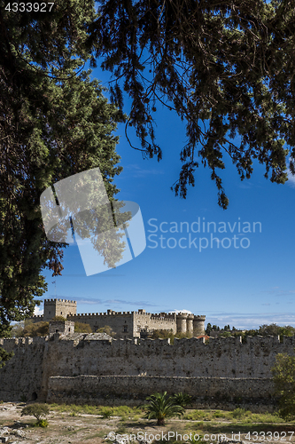 Image of The old town of Rhodes in Greece