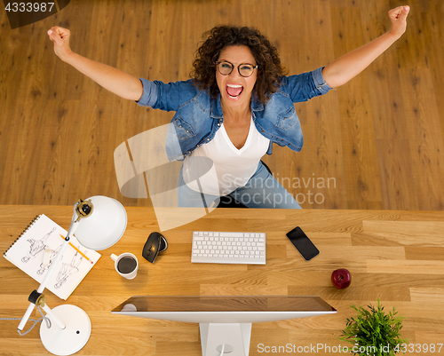 Image of Happy Businesswoman