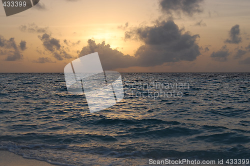 Image of Sunset in Maldives