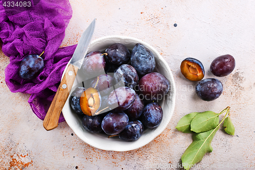 Image of fresh plums