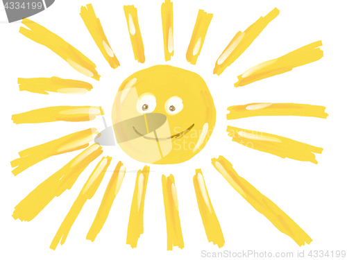 Image of funny smiling sun