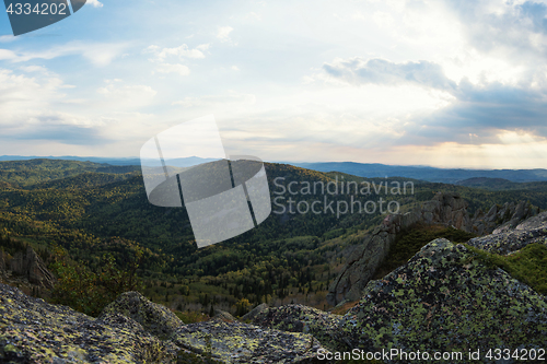 Image of Beauty view in mountains of Altai