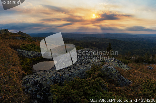 Image of Beauty view in mountains of Altai