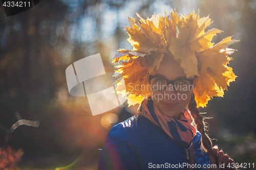 Image of Closeup autumn portrait
