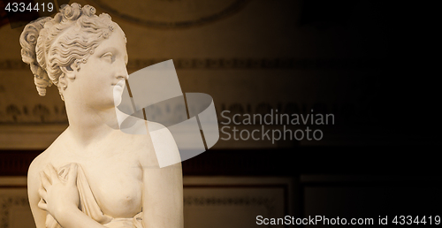 Image of VENICE, ITALY - JUNE 27, 2016: Venus Statue detail in Palazzo Du