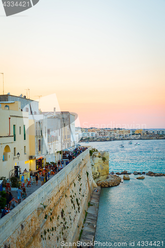 Image of OTRANTO, ITALY - AUGUST 23, 2017 - panoramic view from the old t