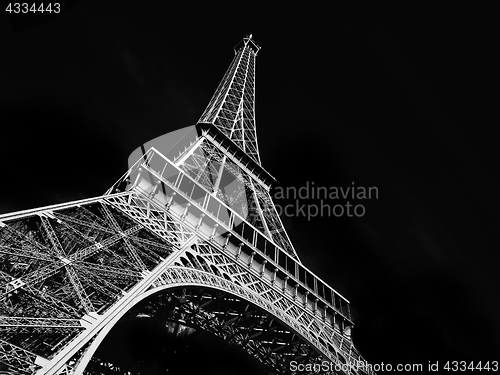 Image of View of the Eiffel tower in Paris.