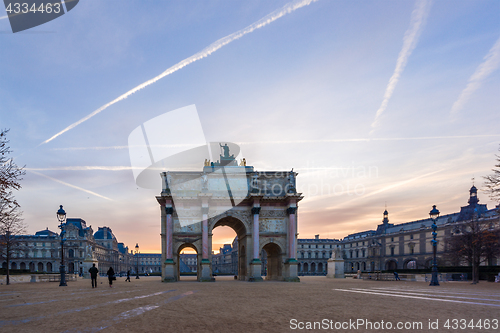 Image of Arc de Triomphe at the Place du Carrousel in Paris 