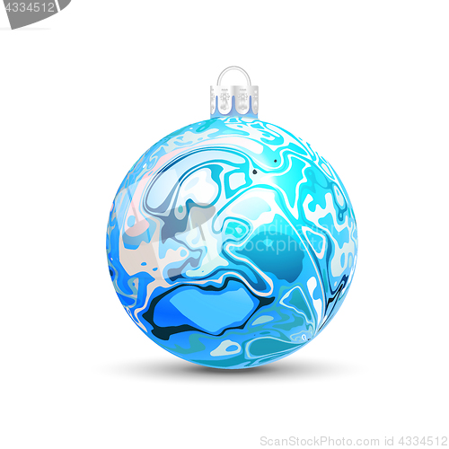 Image of Christmas vector ball in the style of Marble Ink