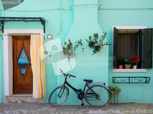 Image of Bicycle near house