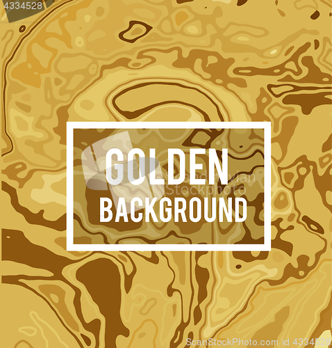 Image of Golden vector background in marble ink style