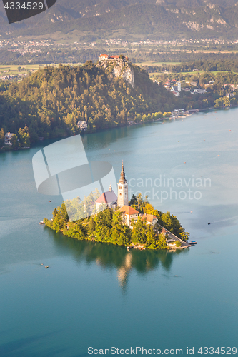 Image of Panoramic view of Lake Bled, Slovenia