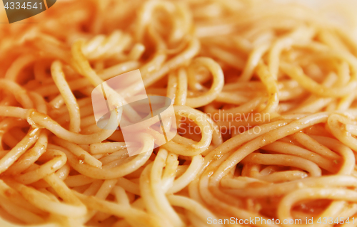 Image of spaghetti in sauce 