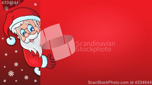 Image of Lurking Santa Claus with copyspace 1