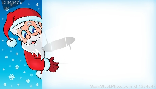 Image of Lurking Santa Claus with copyspace 4