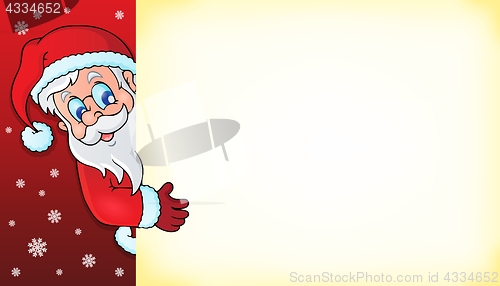 Image of Lurking Santa Claus with copyspace 3