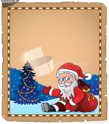 Image of Santa Claus subject parchment 1