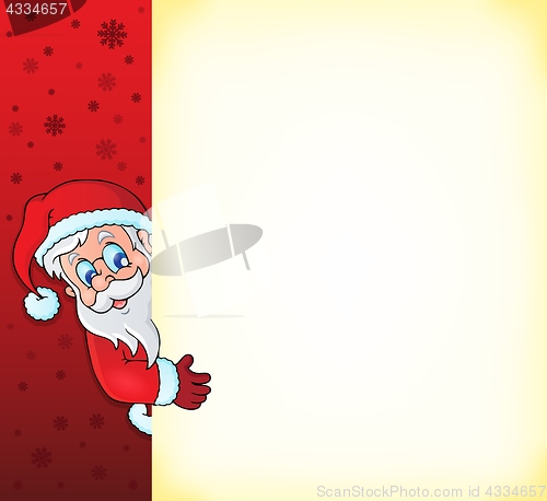 Image of Lurking Santa Claus with copyspace 2