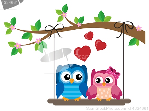 Image of Valentine owls theme image 6