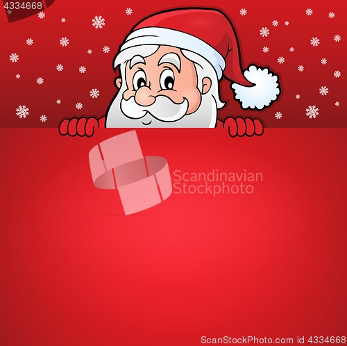 Image of Lurking Santa Claus with copyspace 7
